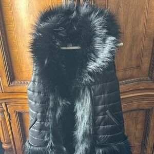 Beautiful plush vest,  So good for cold weather